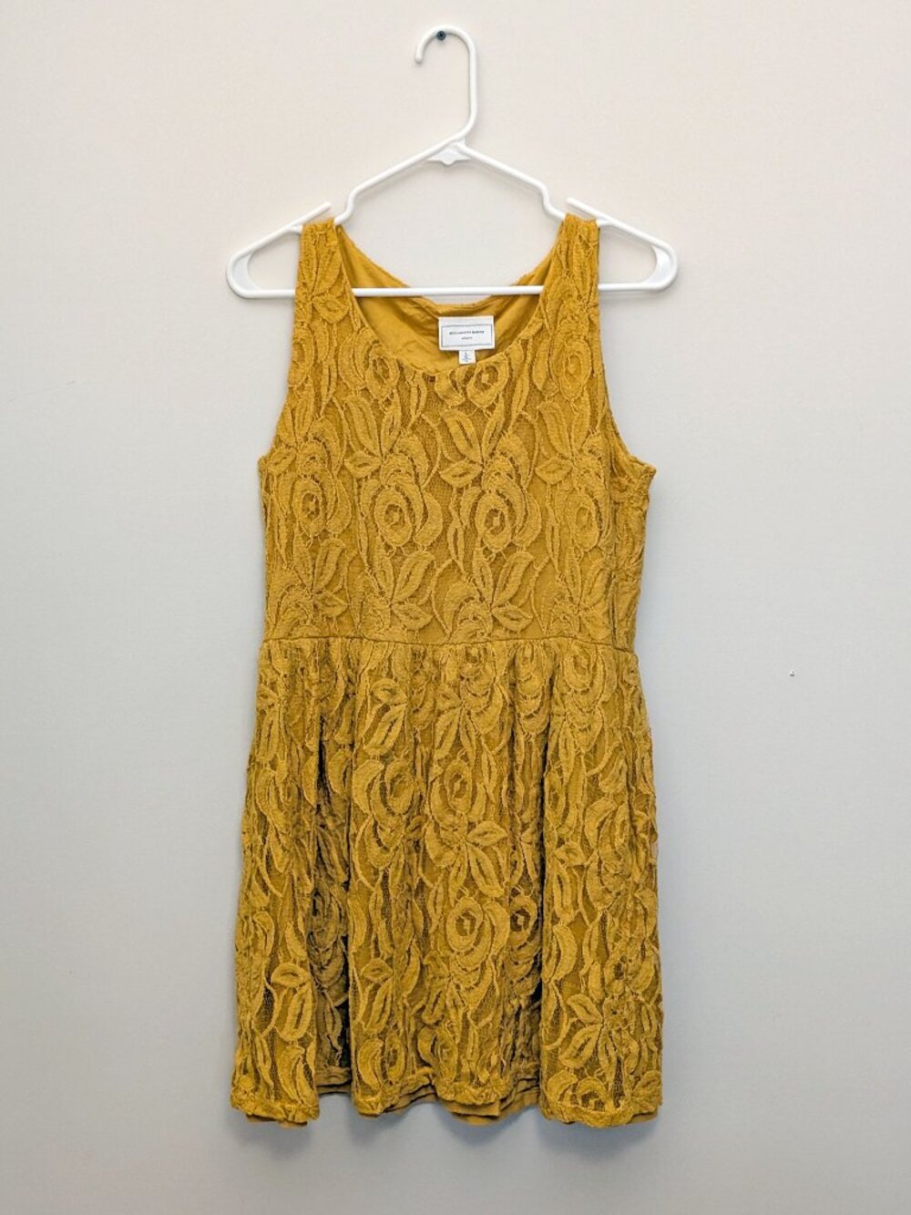 Moulinette Soeurs Yellow Lace Dress